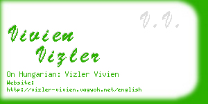 vivien vizler business card